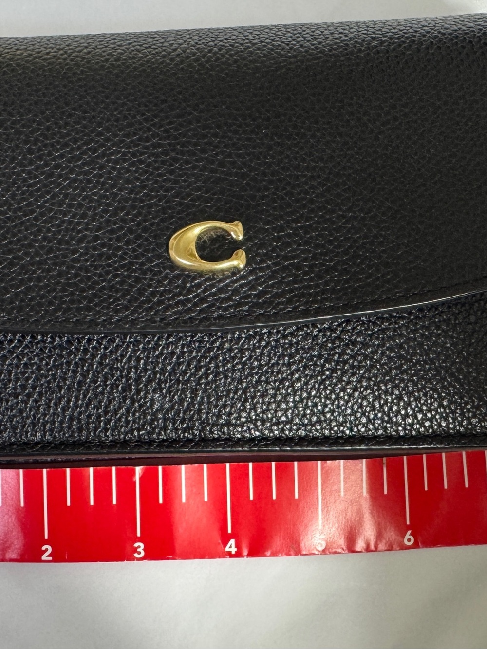 Coach Brown Pebbled Leather Crossbody with Gold 'C' Hardware - Picture 6 of 8